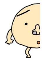 bean man is funny animation sticker #13931491