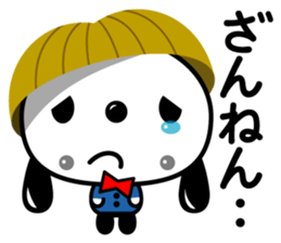 bobbed hair head Zoo Winter sticker #13932900