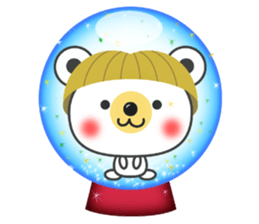 bobbed hair head Zoo Winter sticker #13932908