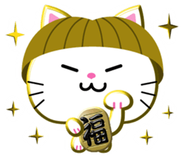 bobbed hair head Zoo Winter sticker #13932928