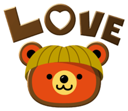 bobbed hair head Zoo Winter sticker #13932930