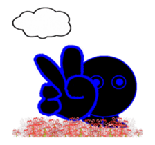 Black circle sticker #13932991