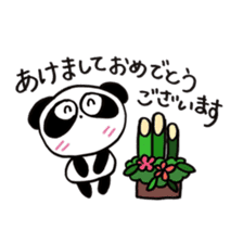 Pretty PANDA P-chan WINTER sticker #13933270
