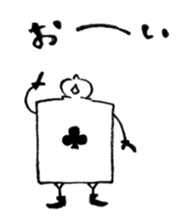 ACE of playing cards sticker #13934039