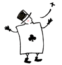 ACE of playing cards sticker #13934042