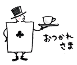 ACE of playing cards sticker #13934057