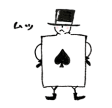 ACE of playing cards sticker #13934067