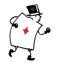 ACE of playing cards sticker #13934074