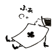 ACE of playing cards sticker #13934076