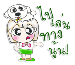 Miss Sayaka. I love dog. ^__^ sticker #13934167