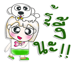 Miss Sayaka. I love dog. ^__^ sticker #13934179