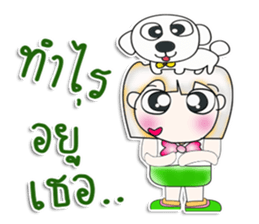 Miss Sayaka. I love dog. ^__^ sticker #13934183