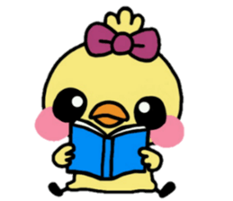 ribbon chick3 sticker #13934465