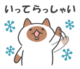 Winter cats sticker #13935055