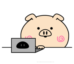 Intelligent pig(Overseas edition) sticker #13935675