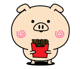 Intelligent pig(Overseas edition) sticker #13935677
