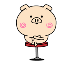 Intelligent pig(Overseas edition) sticker #13935679
