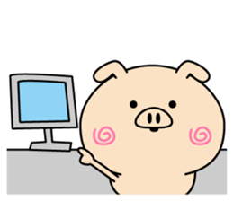 Intelligent pig(Overseas edition) sticker #13935684