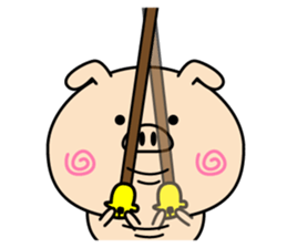 Intelligent pig(Overseas edition) sticker #13935693