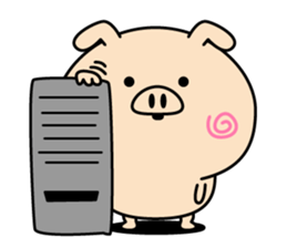 Intelligent pig(Overseas edition) sticker #13935709