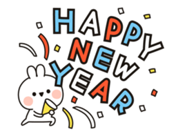 Small rabbit ( New Year and Winter ver.) sticker #13936185