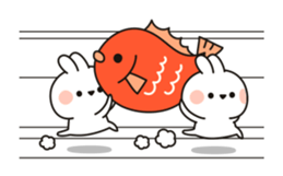 Small rabbit ( New Year and Winter ver.) sticker #13936187