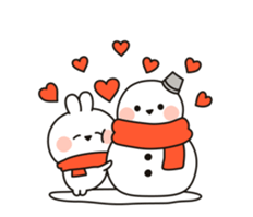 Small rabbit ( New Year and Winter ver.) sticker #13936196