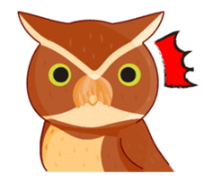 owl move sticker #13936245