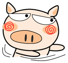 Cute pig everyday sticker #13936409