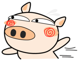 Cute pig everyday sticker #13936410