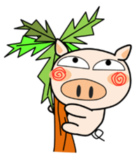 Cute pig everyday sticker #13936411