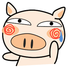Cute pig everyday sticker #13936415