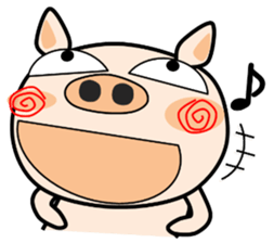 Cute pig everyday sticker #13936416