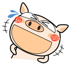 Cute pig everyday sticker #13936417