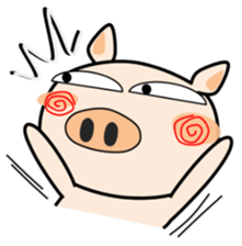 Cute pig everyday sticker #13936418