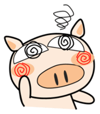 Cute pig everyday sticker #13936419