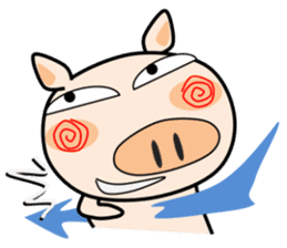 Cute pig everyday sticker #13936422