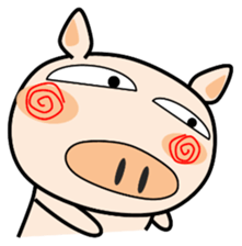 Cute pig everyday sticker #13936423