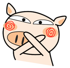 Cute pig everyday sticker #13936424