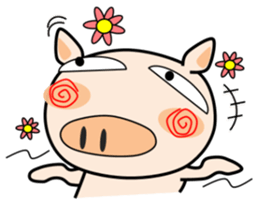Cute pig everyday sticker #13936429