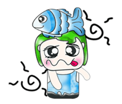 Mr. Tama and fish. ^_^ sticker #13936446