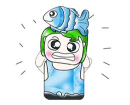 Mr. Tama and fish. ^_^ sticker #13936447