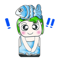 Mr. Tama and fish. ^_^ sticker #13936448