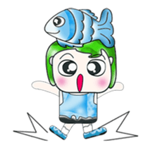Mr. Tama and fish. ^_^ sticker #13936451