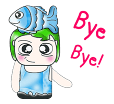 Mr. Tama and fish. ^_^ sticker #13936460