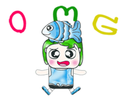 Mr. Tama and fish. ^_^ sticker #13936461