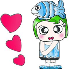 Mr. Tama and fish. ^_^