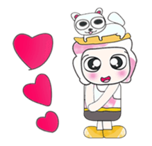 Hello my name is Dorara. !! I love cat ! sticker #13936620