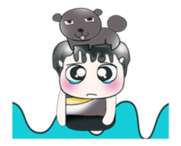 Mr. Tomura and dog. ^_^ sticker #13936728