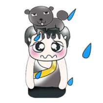 Mr. Tomura and dog. ^_^ sticker #13936737